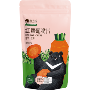 【生態友善原型零嘴】紅蘿蔔脆片（鹽味）